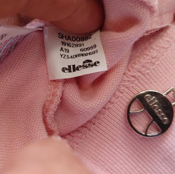 Ellesse Rimini Track Top Pink Full Zip Jacket - Picture 8 of 9